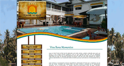 Desktop Screenshot of hotelportaldomar.com.br